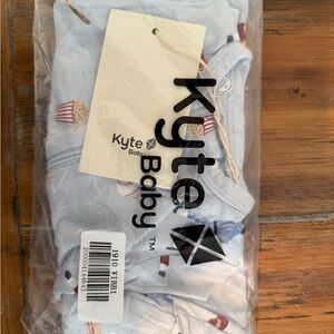 Kyte Baby Light Blue Baby Sleepwear with Baseball Print